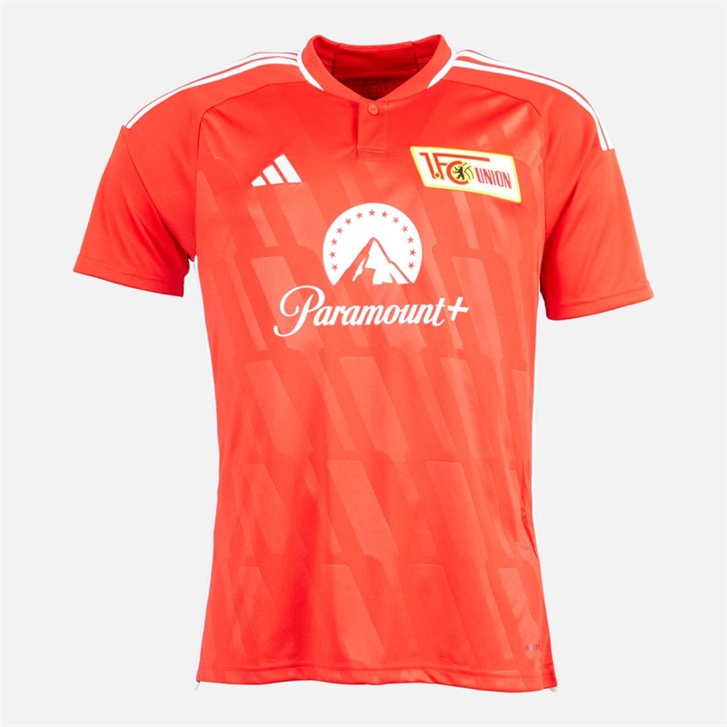 adidas Heren UNB Union Berlin 24/25 Thuiswedstrijdshirt Vivid Red/Wit