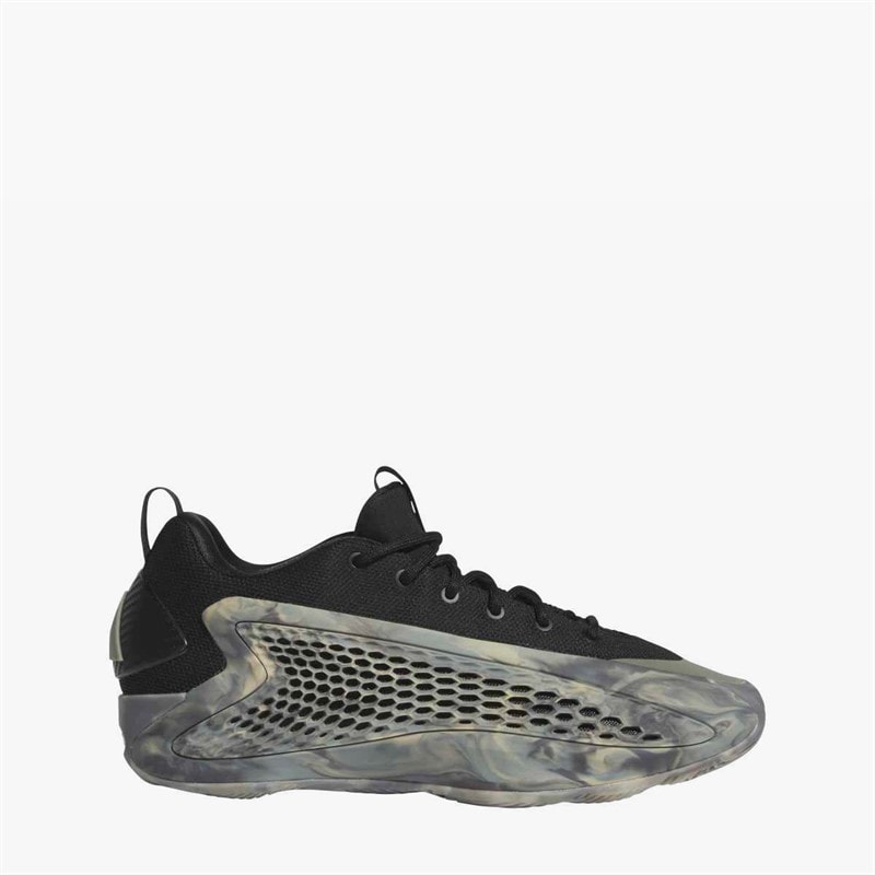 adidas Heren Anthony Edwards 1 Low 'Ascent' Basketbalschoenen Silver Pebble/Core Black/Wonder Beige