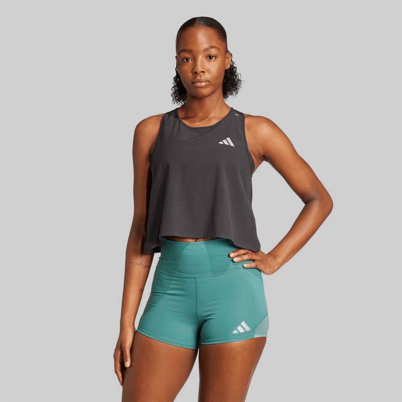 adidas Dames Adi365 Climacool+ hardloop crop top Zwart