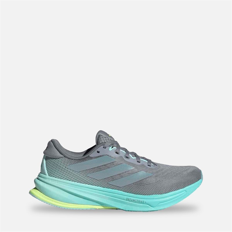 adidas Dames Supernova Rise 2 Neutrale Hardloopschoenen Grijs/Magic Grey Metallic/Flash Aqua