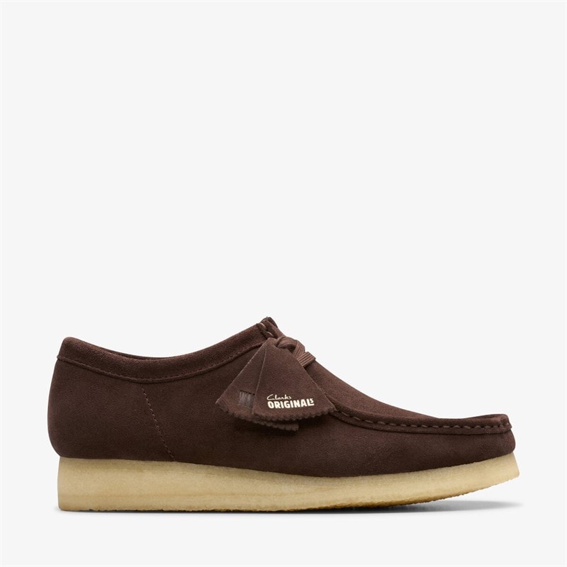 Clarks Heren Originals 2 Wallabee Schoenen 5230 Dark Brown Suede