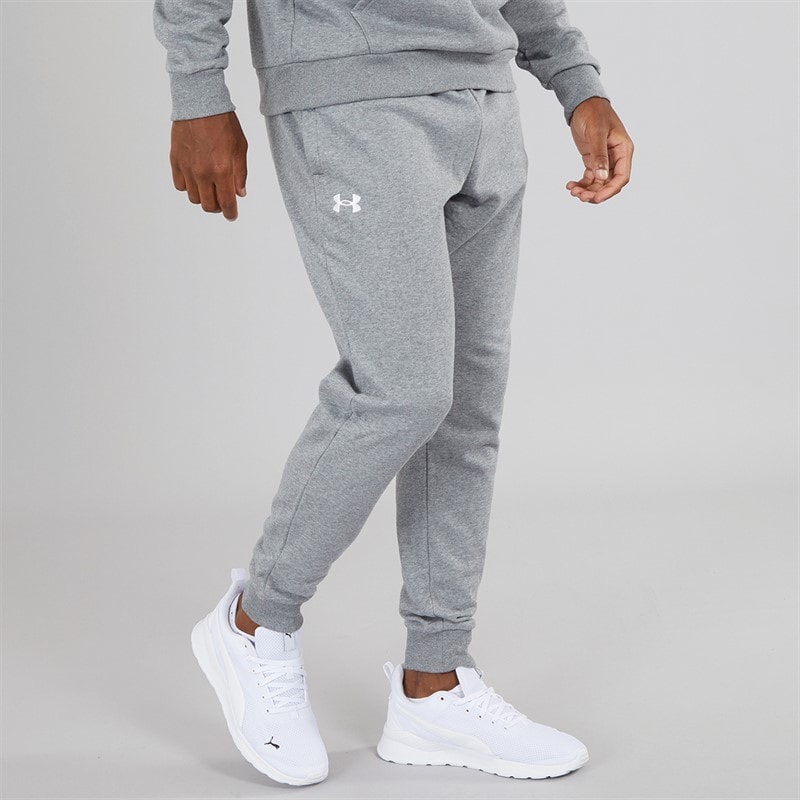 Under Armour Heren UA Rival Fleece Joggingbroek Castlerock Licht Heather/Wit